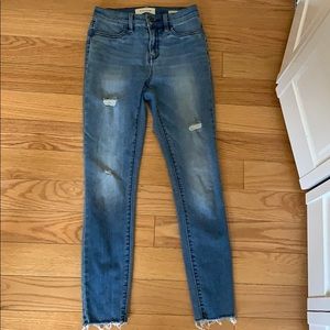 Pacsun high rise distressed skinny jeans
